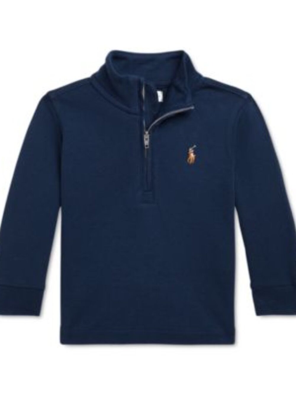 Polo by Ralph Lauren Kids 18M Cotton Quarter-Zip Sweater - Navy